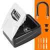 Fayleeko Portable Key Lock Box, Lock Box Wall Mounted for