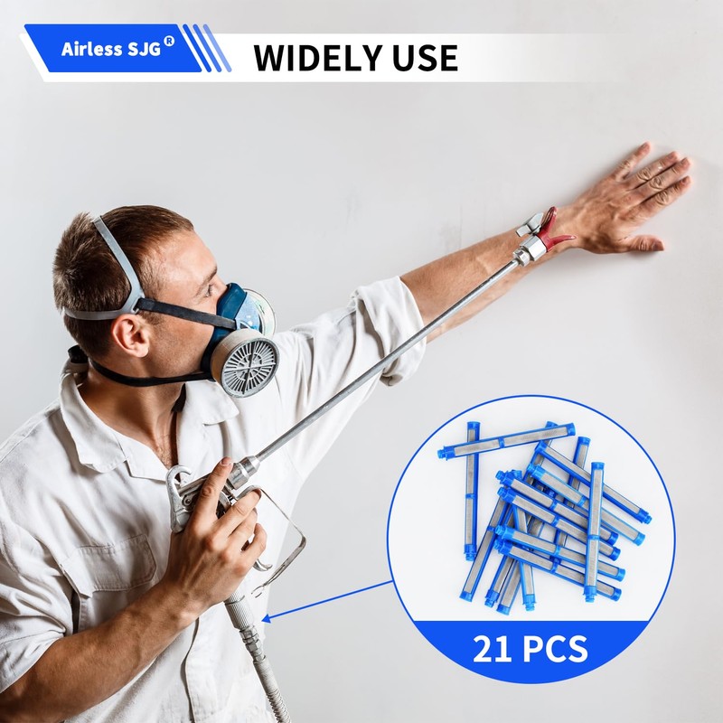 21 Pack 287033 Airless Spray Gun Filter 100 Mesh Compatible