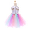 Tante Tina Unicorn Princess Girls' Dress Costume with Rainbow Tutu