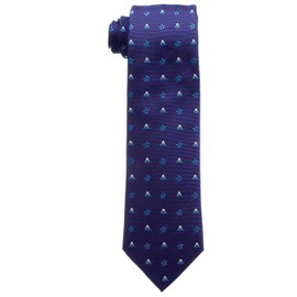 Fortuna Tokyo FT-T18 Men's Necktie, Hokusai Nishijin Woven Necktie, 18, blue (navy blue)