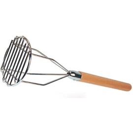 Winco Round Potato Masher, 5-Inch,Silver,Medium