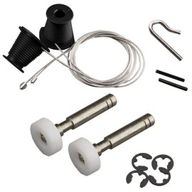 Garage Door Repair Kit Includes Cones and Cables/Circlip Type Roller Spindles To Suit Premier Henderson Canopy