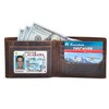 Men's Leather Wallet with RFID Blocking 2 ID Windows in