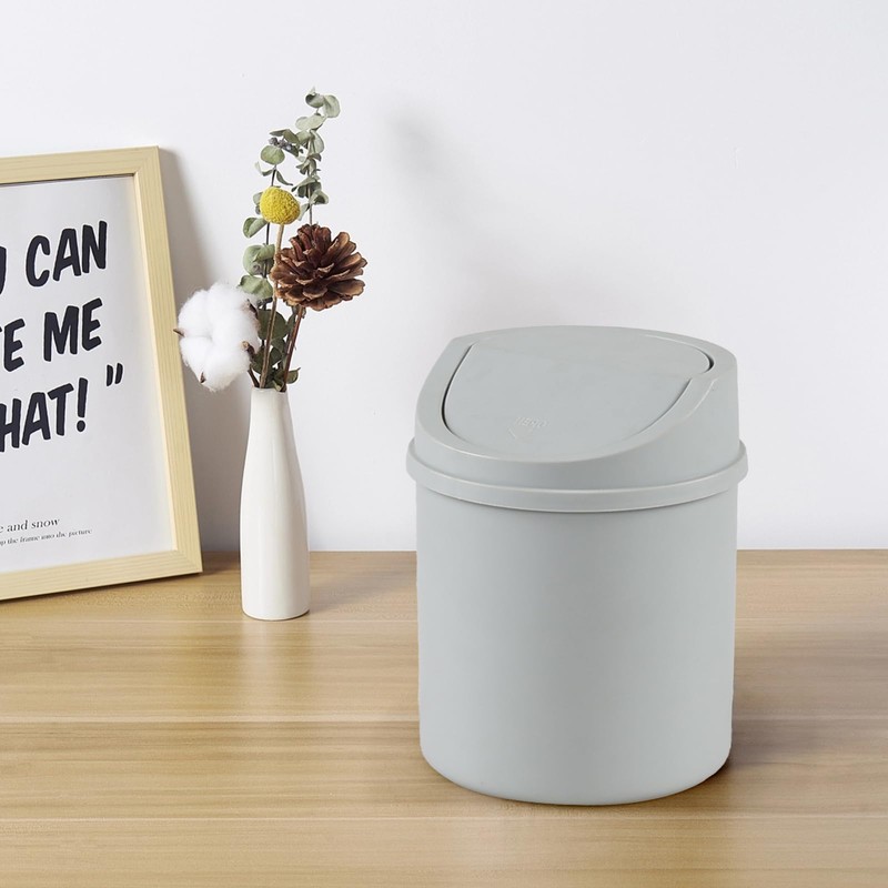 Knifefish 2 L Mini Trash Can with Lid, Desktop Mini