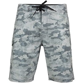 Salt Life Into The Abyss Boardshort, Grey, 34