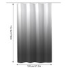 URAQT Shower Curtain Anti Mould, Waterproof Polyester Bathroom Curtains, Resistant