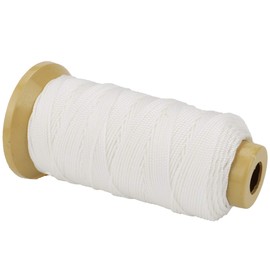 Twisted Nylon Line Twine String Cord for Gardening Marking DIY Projects Crafting Masonry (White, 1.5mm-328 feet)