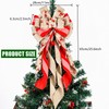 YankMooM Christmas Tree Topper Bow,Large Christmas Tree Bow Wreath Bow