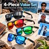 Polarized Square Sunglasses for Outdoor Use – Lightweight UV400 PC