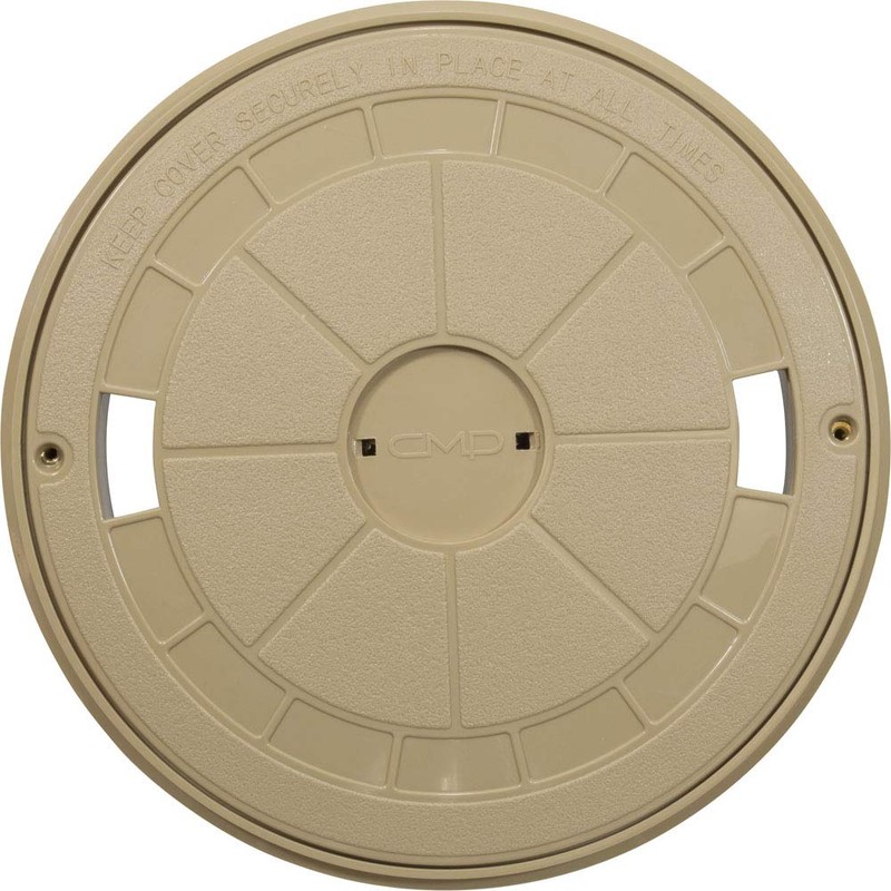 Custom Molded Products Skimmer Cover and Collar (Round) Tan