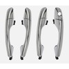 Chrome Set Exterior Door Handle w/Lock Cover End Cap Compatible with Kia Sorento 2016 2017 2018 2019 2020 Replaces