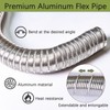 Elmfruit Pellet Stove Intake Kit, 2" x 60'' Extendable &