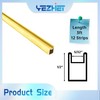 Brass Came U-Channel 1/2" for Stained Glass Art – 37"