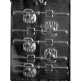 Life of the Party S079 Bat Glove Ball Lollipop Sucker Chocolate Candy Mold