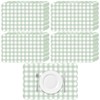 Gandeer 60 Pcs Sage Green Gingham Party Supplies Gift Disposable