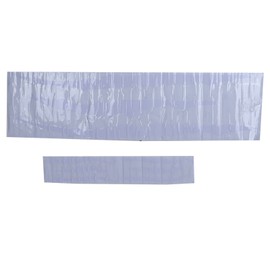 2PCS Car Scratch Decal PVC Waterproof Headlight Sticker Universal Auto DecorationWhite