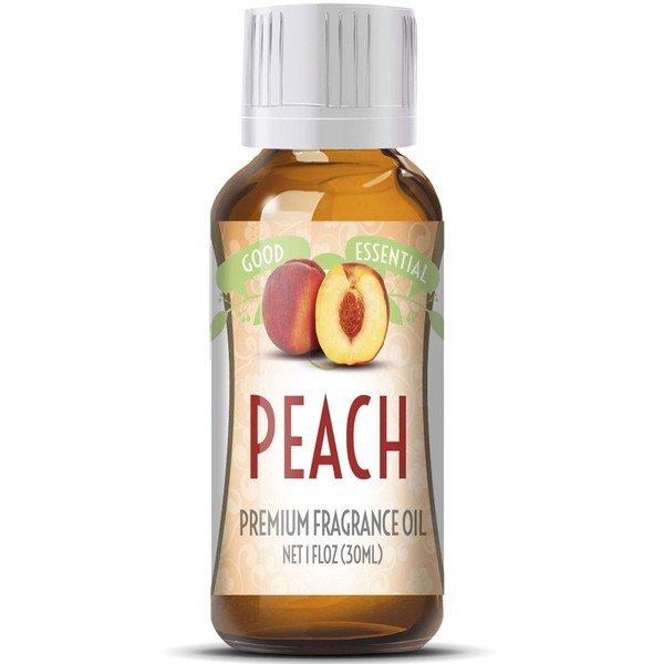 Peach Scented Oil by Good Essential (Huge 1oz Bottle - Premium Grade Fragrance Oil) - Perfect for Aromatherapy, Soaps, Candles, Slime, Lotions, and More!