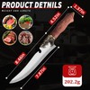 DRAGON RIOT Sharp Boning Knife for Meat Cutting, Full Tang