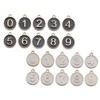 COHEALI Digital Signage Diy Pendants Set 20pcs Alloy Jewelry Making