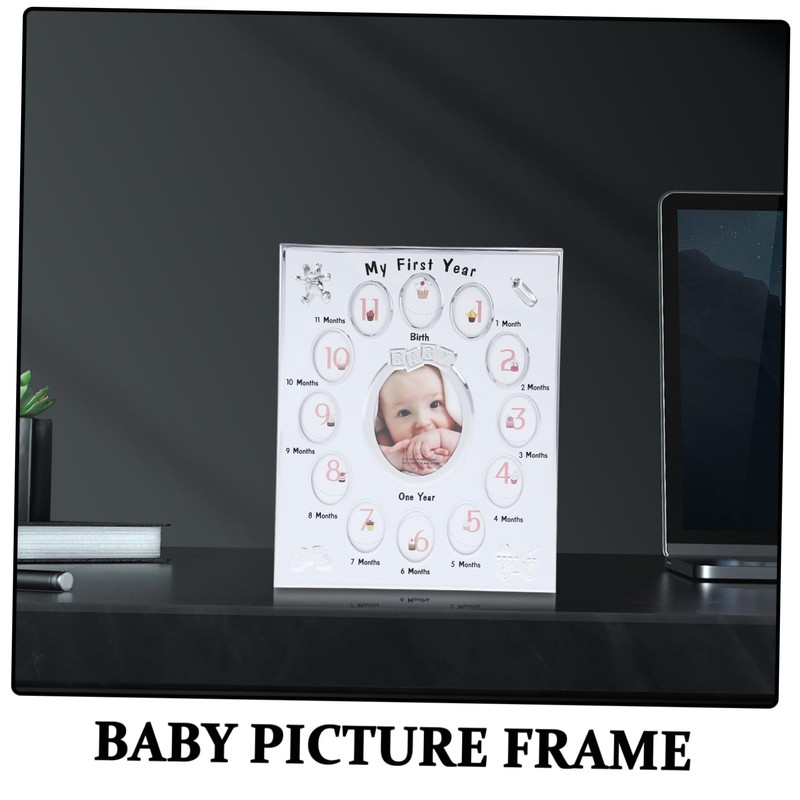 BIUDECO Birth Essentials 12 Months Photo Frame for Newborn Infant