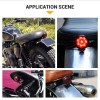 KEEPDSGN Bates Style Motorcycle Cafe Racer Chopper LED Brake Tail