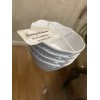 Tommy Bahama White MELAMINE Appetizer Bowls Set /4 - Scalloped