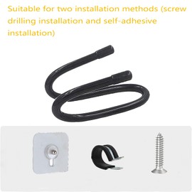 Universal Hair Dryer Holder Wall Mount, Blow Dryer Holder Rack, Hair Tool Organizer for Bathroom & Bedroom Hair Care & Styling Tools Storage and Organizer - Adhesive/Drilling Installation