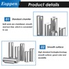 Eoppen 220Pcs 304 Stainless Steel Dowel Pin - 22 Sizes