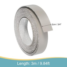 sourcing map Edge Banding, 3/4 Inch x 9.84ft Pre-Glued Wood Veneer Edging Iron-on Flexible Edge Banding for Cabinet Repair Furniture Restoration, Khaki