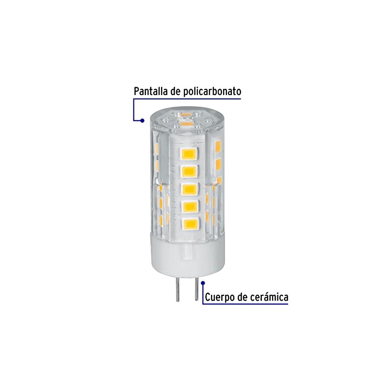 Volteck LED-43C, Lámpara de LED tipo cápsula 3 W base