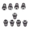 9pcs ER16 Spring Collet Set 1/8-3/8" CNC Milling Lathe Tool