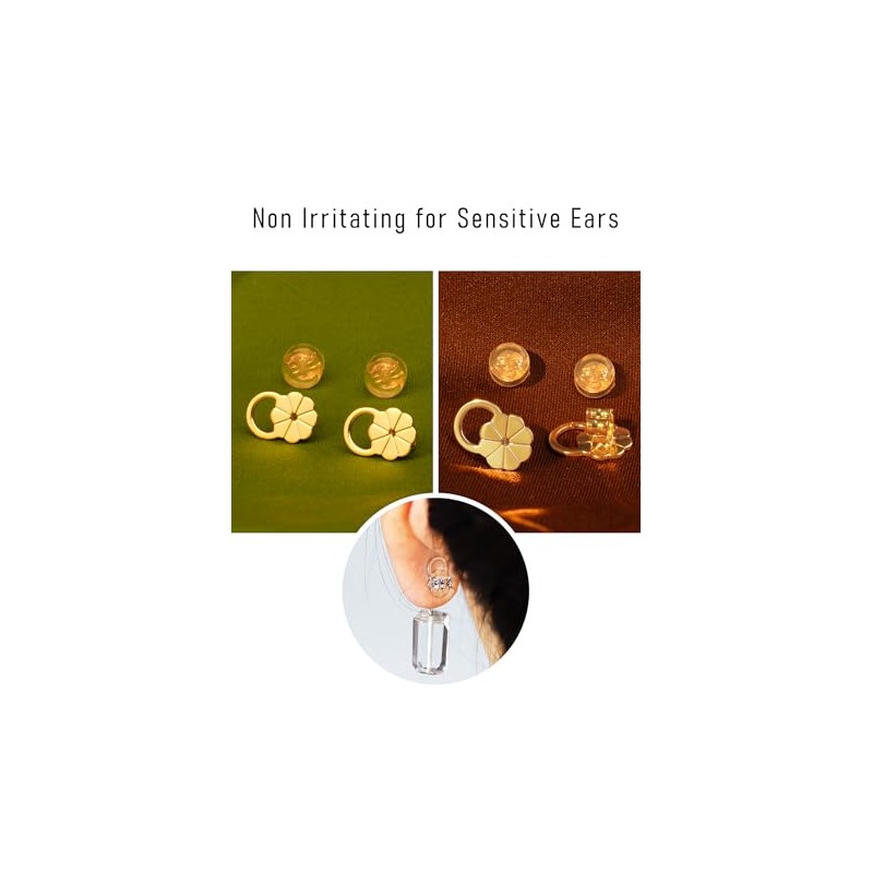 Earring Backs for Droopy Ears, Adjustable Heavy Earrings Lifters Backs,