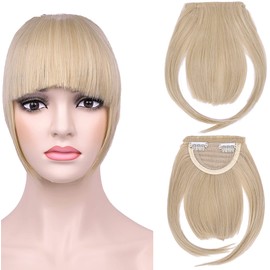 Faringoto Bangs Hair Clip in Bangs 100% Human Hair Extensions Hair Piece For Women