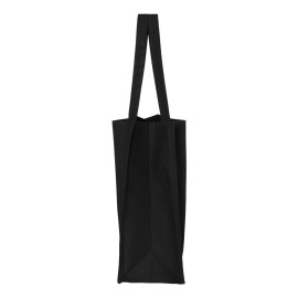 Mari Kyrios Ska Rude Boy Stomping Punk Cotton Canvas Reusable Shopping Bag 27L Black Tote