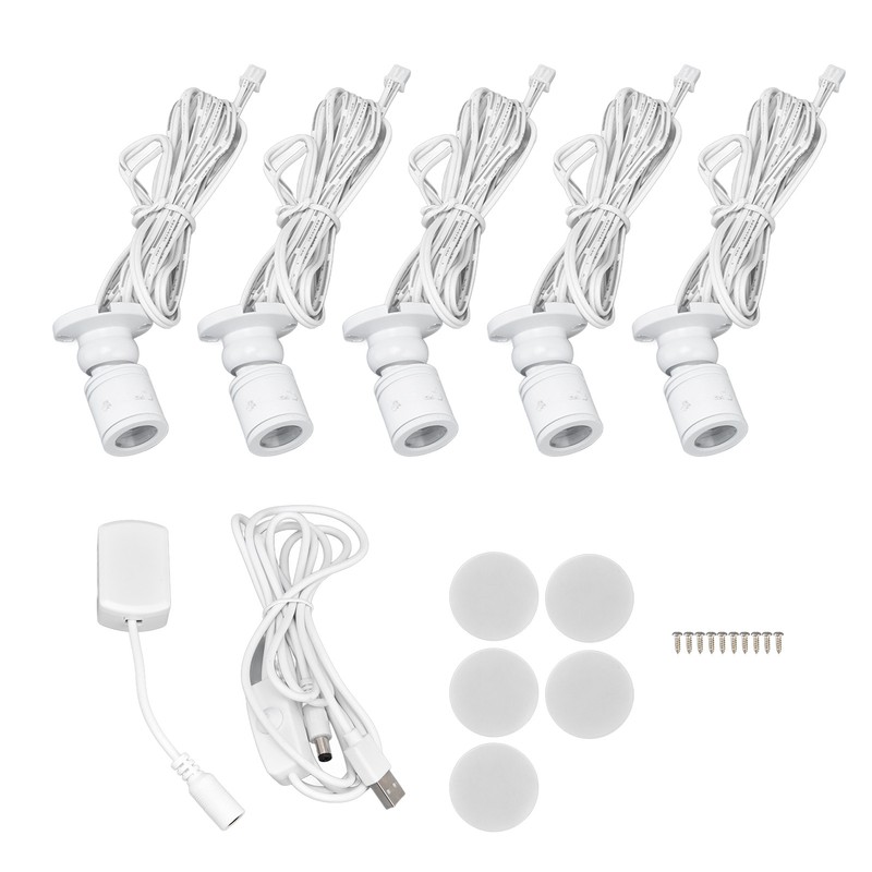 LED Under Cabinet Light USB Power Supply Dimmable White Light