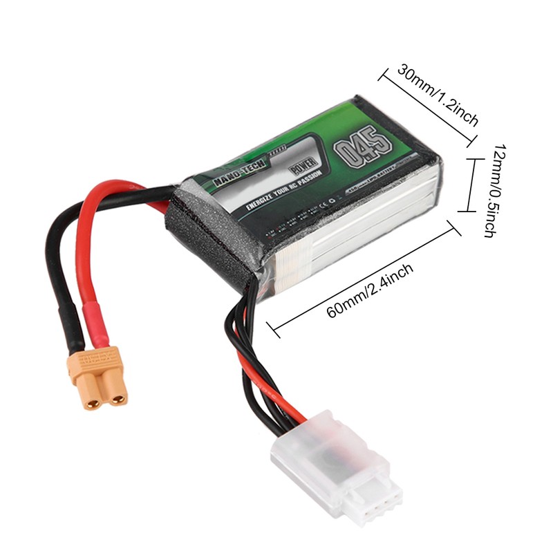 Airtonk 450mAh 11.1V 30C XT30 Plug Lithium Battery for Model