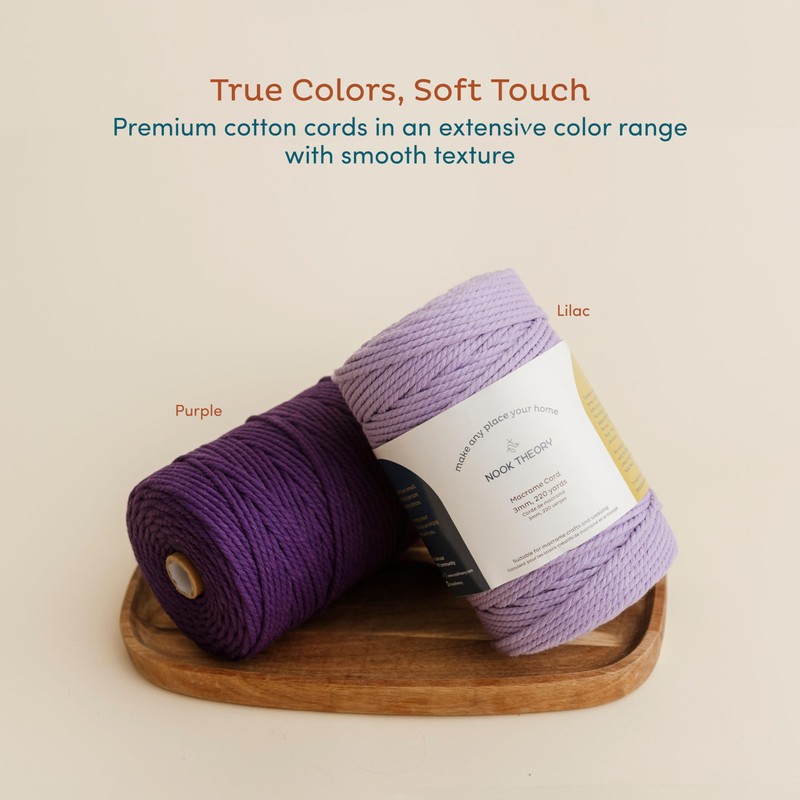 Nook Theory - Cuerda de macramé de 5 mm, 109
