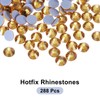 MECCANIXITY 288 Pcs Hotfix Rhinestones Flatback Crystal Glass Gems for