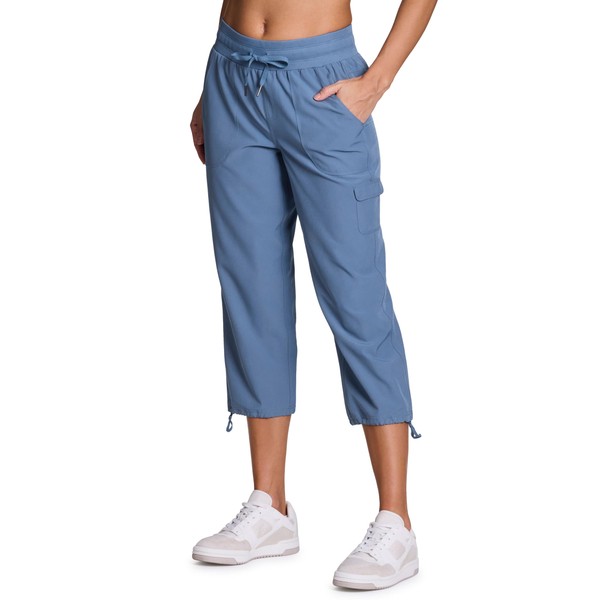 RBX Active Women's Cargo Capri Pant with Pockets Fashion Lightweight