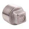 DERPIPE Stainless Steel 304 Cast Pipe Fitting, Square Head Cored