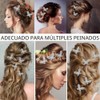 12 PCS horquillas para tocado de novia, Accesorios para peinados