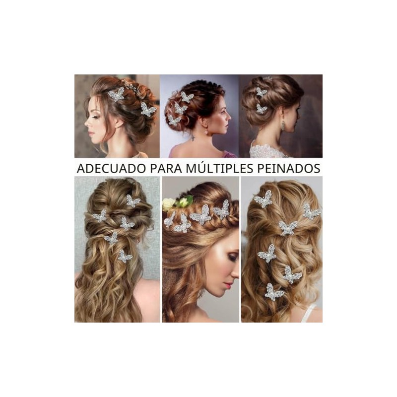 12 PCS horquillas para tocado de novia, Accesorios para peinados