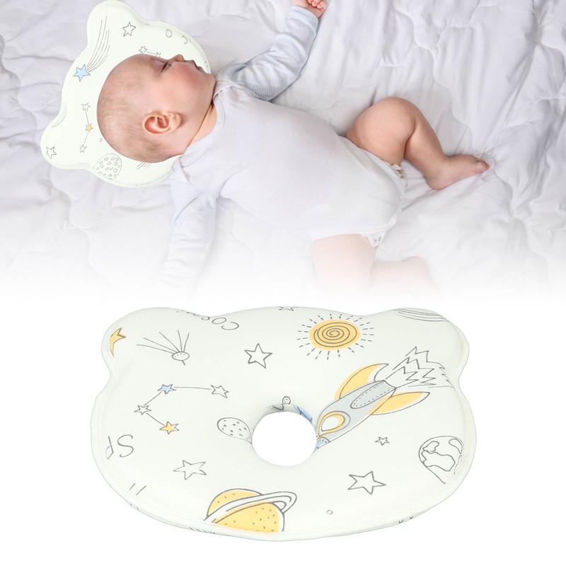 Baby Head Shaping Pillow Prevent Flat Head Cartoon Pattern Soft