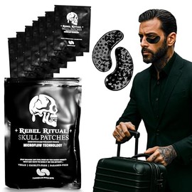 Nuevos Parches para El Contorno de Ojos para Hombres con Tecnología Microflow Mascarilla Anti-Ojeras, Hinchazón Y Antienvejecimiento, Tratamiento de  
