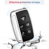 QBUC Car Key Cover for 5 Button Soft TPU with