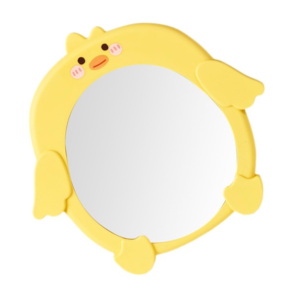 PACKOVE Cartoon Shaped Face Mirror Cute Desktop Makeup Mirror for