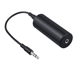 Ground Loop Noise Isolator Neoteck Auido Noise Filter Eliminator with 3.5mm Jack Audio Cable for Car Audio System/Home Stero System - Black