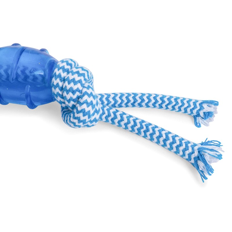 Petface (Little Petface) Tripod Puppy Dog Chew Toy, Blue