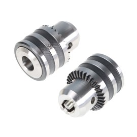 TINVHY Heavy Duty Drill Chuck, 1/32 Inch To 5/8 Inch Drill Chuck for Lathe Drill Chuck Adapter Converter with Chuck Key and MT2 Shank 2 Morse Taper Arbor