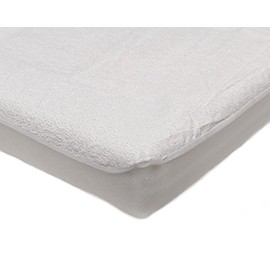 Harwoods Soft Terry Towelling Fitted Mattress Protector Waterproof Absorbent Cover - White (Small Double 4ft)